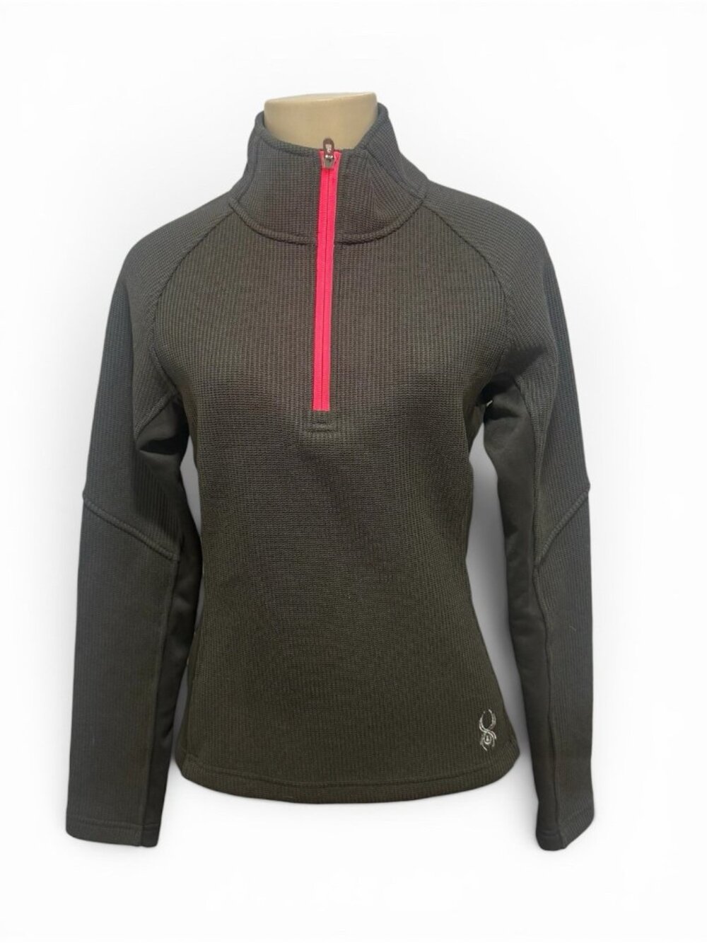 Spyder Jacket Women Medium Core Sweater  Fleece Lined quarter Zip Logo